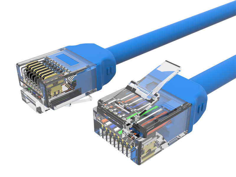シールドなし 32AWG CAT.6 U/UTP ESG パッチ コード