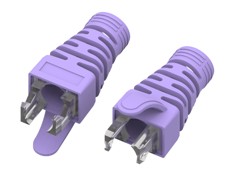 02-107-105 PC+PVC RJ45 ストレインリリーフ